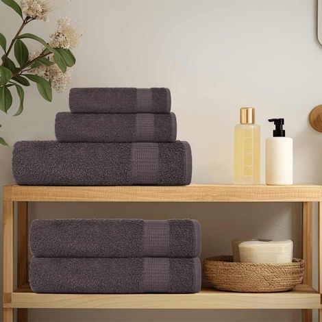 Wash Towels "FROGN" 50 pcs Anthracite 30x30 cm 360 gsm vidaXL