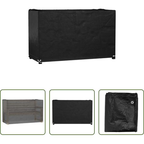 vidaXL Wasserfest - Gartenmöbel-Abdeckung 8 Ösen 125x55x75 cm Rechteckig (1/5)
