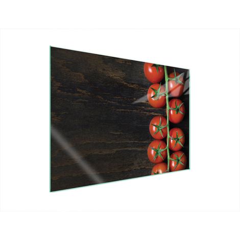 GLASSCHUTZPLATTE FÜR HERD 70x52 TOMATEN (1/5)