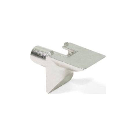 Emuca Soporte para estante de madera, D. 5 mm, Zamak, Niquelado, 50 ud. -