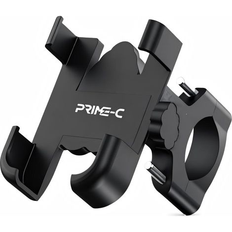 Support de téléphone portable avec clip pour vélo/trottinette, compatible avec les tailles de 4 à 6,7 pouces, anti-vibration et anti-reflets. (1/4)