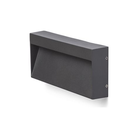 Faretto Plafoniera AQILA RC da parete grigio antracite 230V LED 6W IP54 3000K