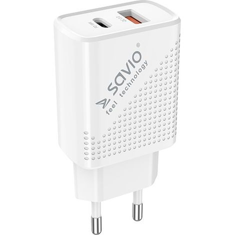 SAVIO LA-04 USB Type A et USB Alimentation à charge rapide de type C 3.0 en intérieur (1/5)