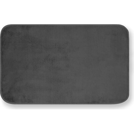 GEMITEX Tappeto MERLINO 50X80 ULTRASSORBENTE, Polyester, Antracite (1/4)