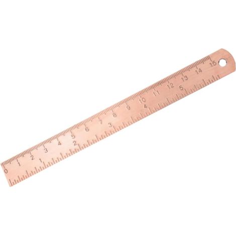 Règle de mesure portable en cuivre pour le bureau et dessin (1/5)