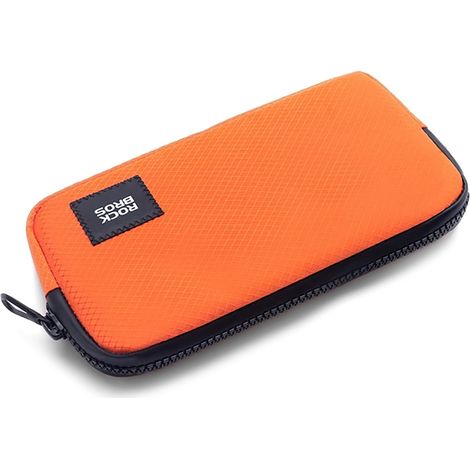 Pochette de vélo pour téléphone, clés, portefeuille 20 x 11,5 x 2 cm - orange