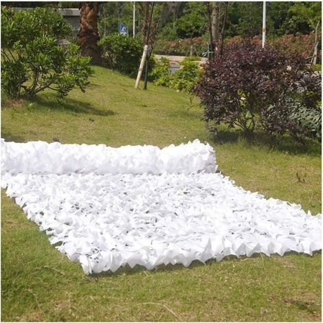 Garden Sun Protection Net 3x6 Meters, White, Camouflage Net, Sunshade Net, Insulating Tent Tarpaulin (1/5)