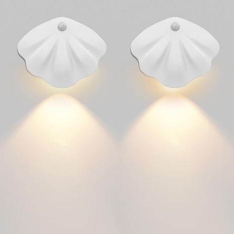 Applique murale LED sans fil rechargeable avec détecteur de mouvement (2 pièces) (1/5)