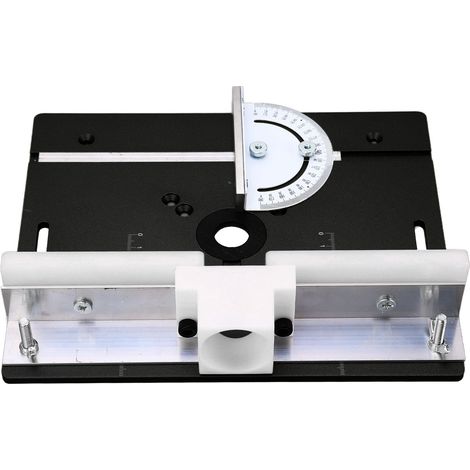 Frästisch aus Aluminium, Einlegeplatte für Oberfräse, Klapptisch für Tischkreissäge, Zubehör für die Holzbearbeitung aus Metall (1/5)