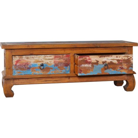 Maison Exclusive - TV-Schrank 110x35x40 cm Teak Altholz