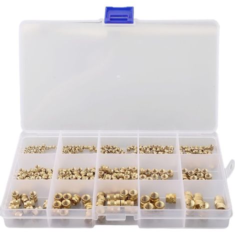 300 écrous à insert fileté en laiton pour pièces plastique (1/5)