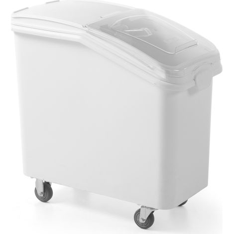 Carro de transporte con ruedas para productos alimenticios a granel, capacidad 98L (1/3)