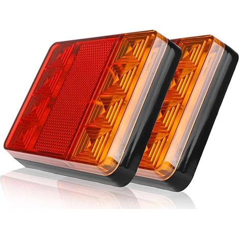Feux Remorque 2 Pièces 12 V Étanche Durable Voiture Camion Arrière Feu Arrière Feux D'avertissement Feu Arrière pour Remorque Feu Arrière Feux Arrière (1/5)