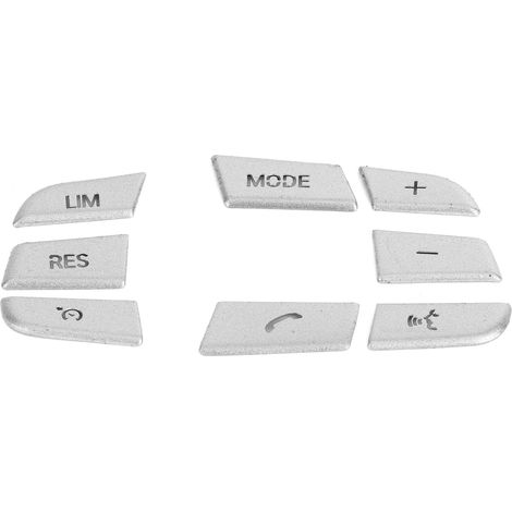 8-teilige Lenkradknopf-Aufkleber aus Aluminium für BMW 1er/2er/3er/4er/5er/7er Reihe X1 X3 X5 F10 F20