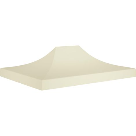 Toit de tente de réception pour belvédère de jardin,Résistant aux UV 4,5x3 m Crème 270 g/m² -88605 (1/5)