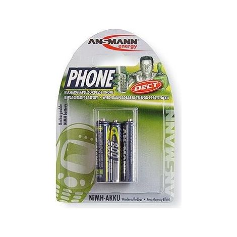 Ansmann DECT maxE HR03 Batteria ricaricabile Ministilo (AAA) NiMH 800 mAh 1.2 V 3 pz. (1/2)