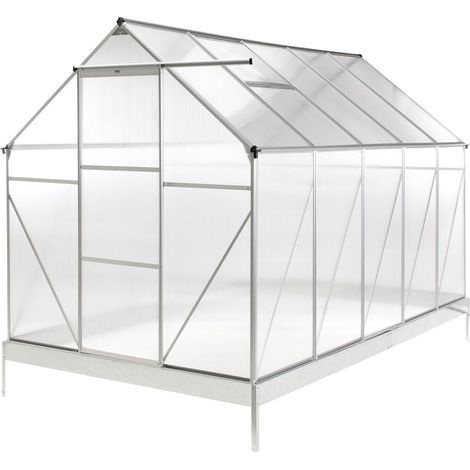 Garden Greenhouse APULIA Silver 315 cm