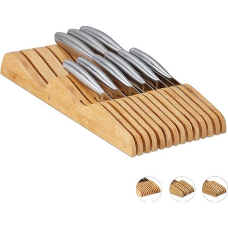 Bloque de cuchillos de bambú para caja (1/5)