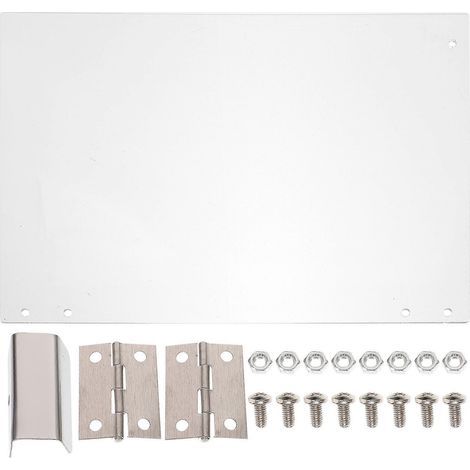 Panneau de porte de remplacement pour machine à popcorn : panneau transparent en PVC épais.-29X22.5CM-White (1/2)