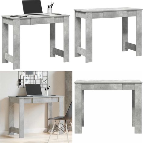 Scrivania Grigio Cemento 100x45x75 cm in Legno Multistrato - Scrivania grigio cemento - Scrivania da studio