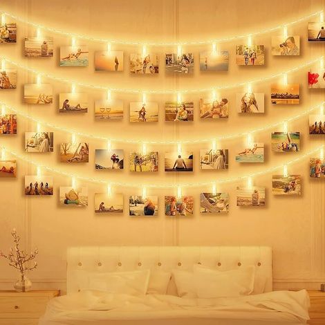 Luci a stringa Zacocos con 40 LED, 6 m, luce bianca calda (1/5)