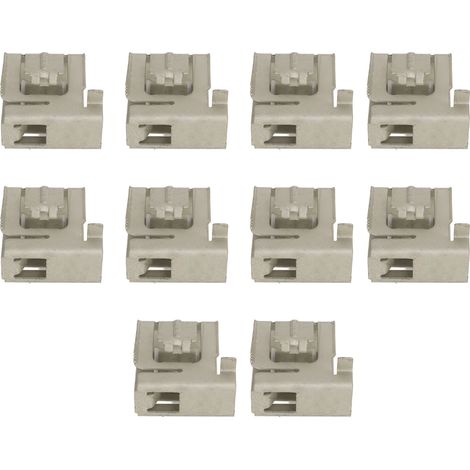 Lot de 10 clips montage rail solaire acier ressort antiusure anticorrosion pose rapide pour fixation panneau photovoltaique (1/5)