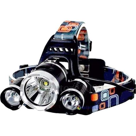 Lampe frontale LED étanche rechargeable 1T6 + 2R5 lampe frontale de pêche Blanc