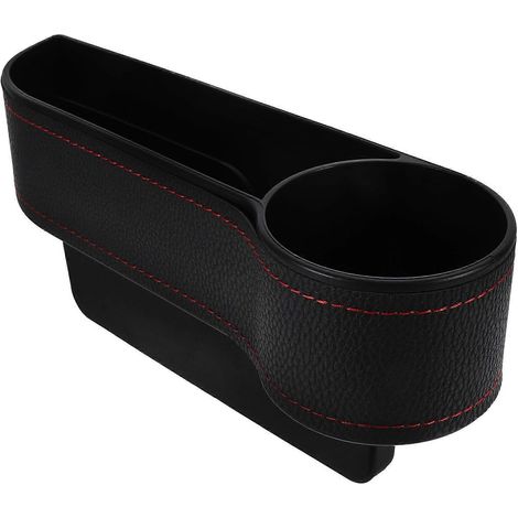 Boîte de rangement pour voiture, compartiment de rangement pour siège passager avant, étui multifonctionnel pour divers objets, noir-27X14X6CM-Black (1/3)