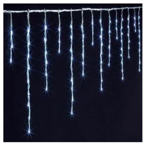 Guirlande lumineuse effet stalactites, 600 LED – 10 mètres – Blanc froid – Livraison gratuite (1/4)