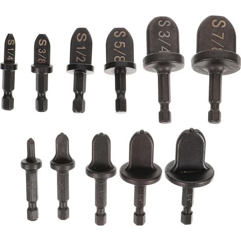 Outil de Sertissage Professionnel pour Tubes de Climatiseur Noir en Métal Poignée Hexagonale, Facile à Saisir et Antidérapant pour Tuyau de Climatisation (1/5)