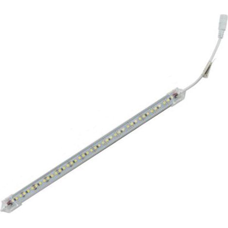 TrAdE Shop Traesio - Profilo Alluminio Completo Di Led 60cm 10w Luce 6500k 3000k 4000k 3014-12v-60t - -Bianco Caldo      - (1/3)