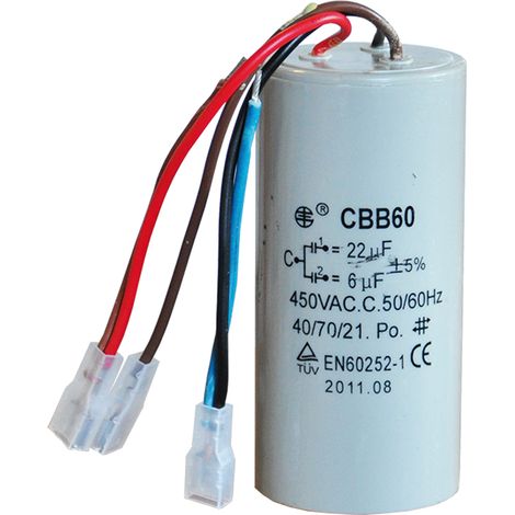 CONDENSATORE per TT 125 - 12,5 mF + 3,5 mF  - TIRATUTTO