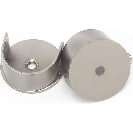 Set di 2 staffe a incasso per asta per tende - staffe a muro da 28 mm (1/4)