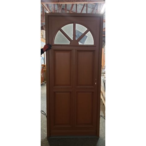 [jamais Utilise]porte D'entree Bois Vitree, Ferji, H,215xl,90 P,gauche Côtes Tableau Second Choix (n°gd63) Gd Menuiseries (1/4)