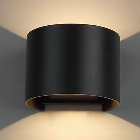 Applique murale exterieure led 12w 2700k ip54 noir mat - mantra - davos 224682607 224682607 224682607 224682607 (1/3)