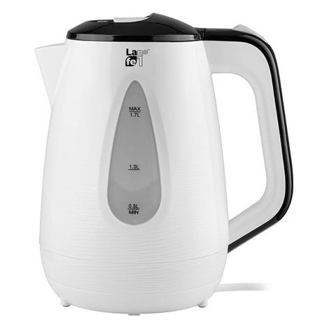 LAFE CEG018 BOUILLOIRE ÉLECTRIQUE SANS FIL, INTERRUPTEUR LUMINEUX, 2200 W, BOUILLOIRE ÉLECTRIQUE 1,7 L, BLANCHE LAFCZA47289 (1/5)