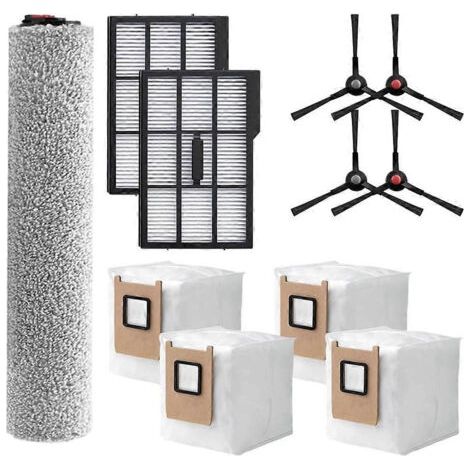 Brosses latérales, sacs et filtres pour aspirateur robot Eufy Omni E25 E28 (1/5)