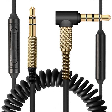Ersatz-Audiokabel für Marshall Major II/III Kopfhörer mit Mikrofon und Lautstärkeregler