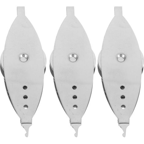 3 Silberne Metallschiffchen zum Klöppeln leichtes und