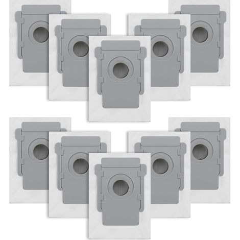 Applicable Lot de 10 Sacs d'aspirateur pour IRobot Roomba i7/i7+/i3/i3+/i4/i4+/i6/i6+/i8/i8+/S9/S9+/j7/j7+/E5/E6/E7 Sac de rechange pour IRobot Roomba I7 Kit d'accessoires (B-10 Pièces) (1/5)