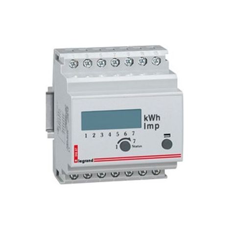 Legrand – Concentrateur EMDX³ pour collecte et transmission de 7 compteurs RS485 – Monophasé/triphasé – Affichage consommation kWh – 4687 (1/3)