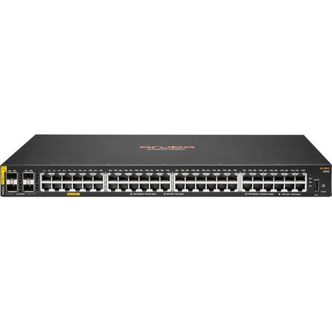 HP Enterprise Aruba 6000 48G 4SFP 370W, Managed L3, PoE, Gigabit Ethernet, 1U, R8N85AABB