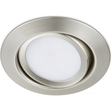 Faretto da Incasso Led Rotondo 5W Orientabile Acciaio 8 cm Rila GD Trio (1/5)