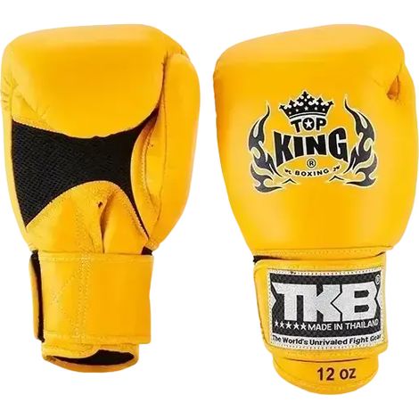 Gants de boxe thaï Top King Ultimate Air 10OZ jaunes