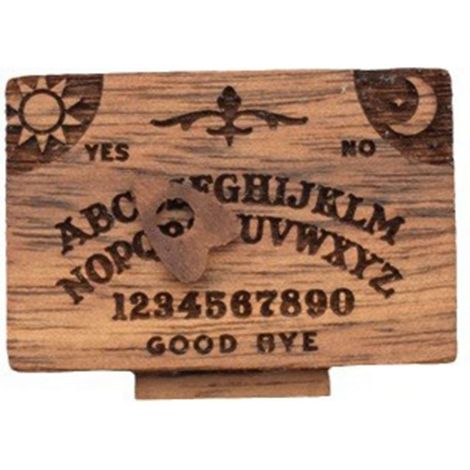 Mini planche ouija en bois avec tiroir motif cœur fonctionnelle table de spiritisme décoration intérieure 1 pièce (1/4)