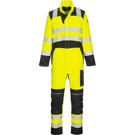 Mono Pw3 Fr Hi-vis - XL - Amarillo/negro - Portwest