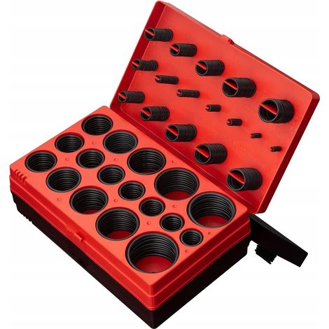 Dichtungsset O-Ring 419 Teile Organizer – Elastisches Material Chemikalienbeständig  Ø 3–50 mm, 32 Größen  Werkstatt Auto