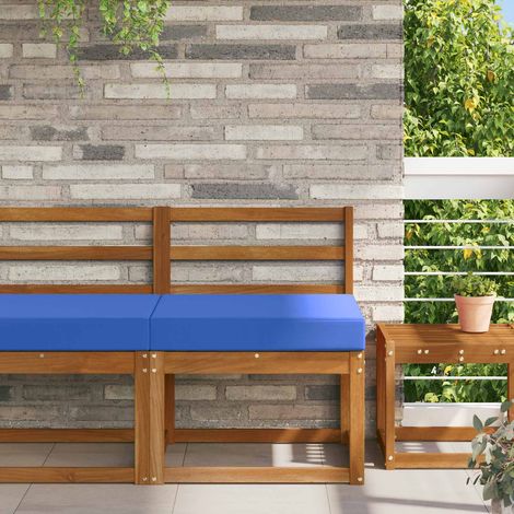 Sofakissen für draußen Türkis 60 x 60 x 8 cm Polyester