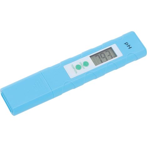 pH-mètre portable bleu clair haute précision avec indicateur de température pour aquarium et piscine, stylo de test numérique pH-alcalin (1/5)