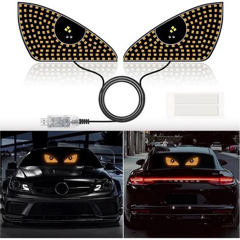 Iluminación LED dinámica tipo ojo de diablo para coche - 12 modos, conexión USB (1/5)